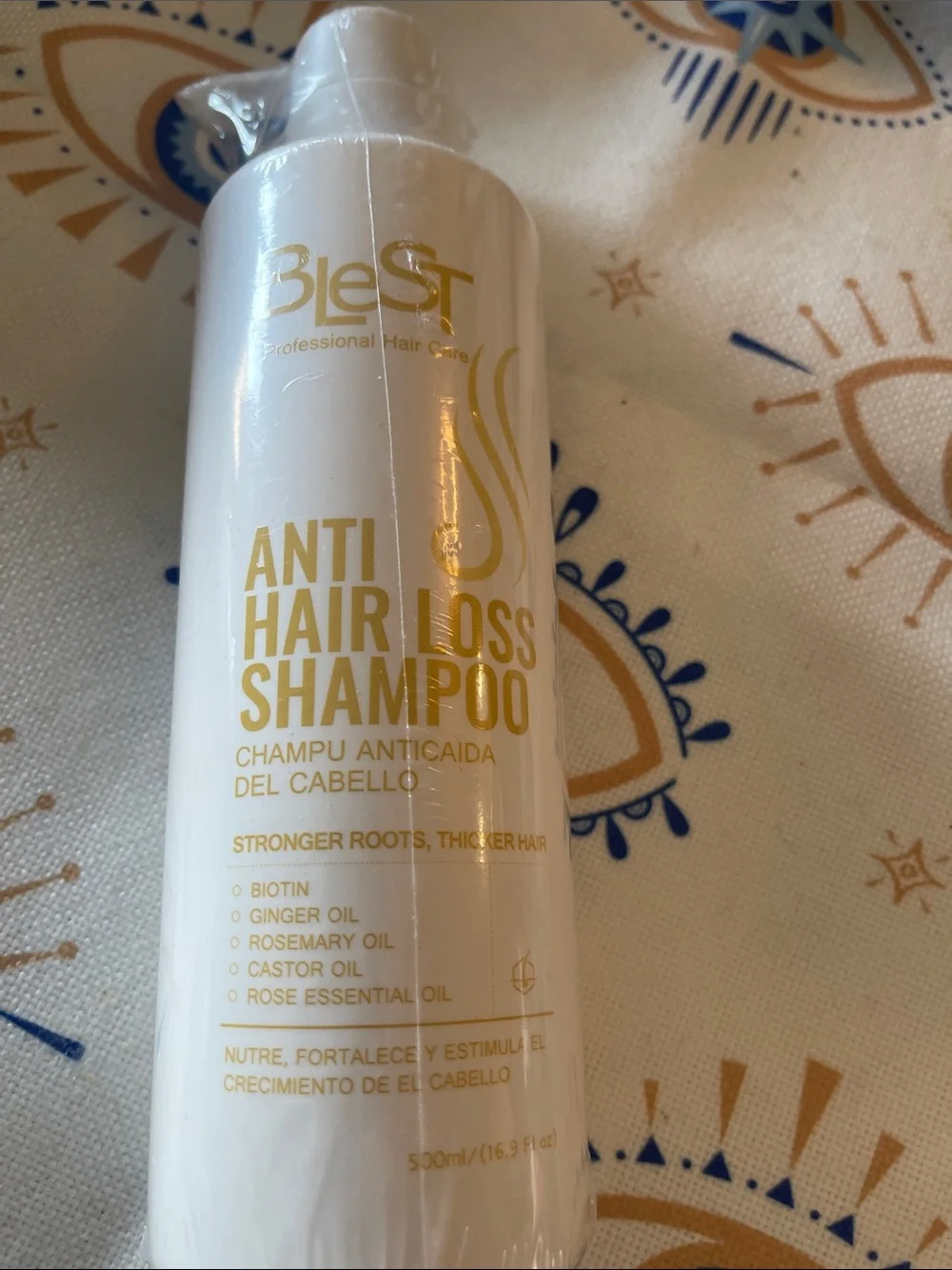 Anti Hair Loss Shampoo — White & Gold